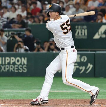 ５回に左前安打を放った秋広
