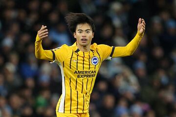 同点弾を決めた三笘（ロイター）