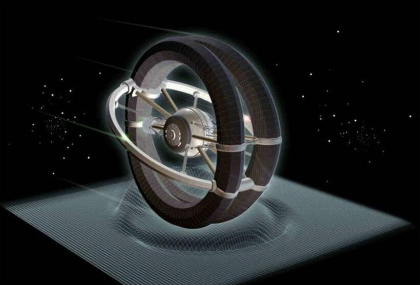 ワープできる宇宙船のアーティストによるコンセプト図（国防総省から）
