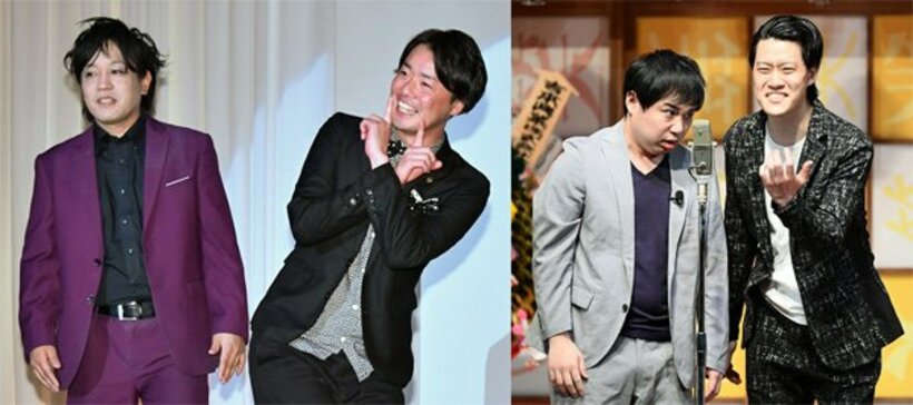  ペコパ(左)と霜降り明星