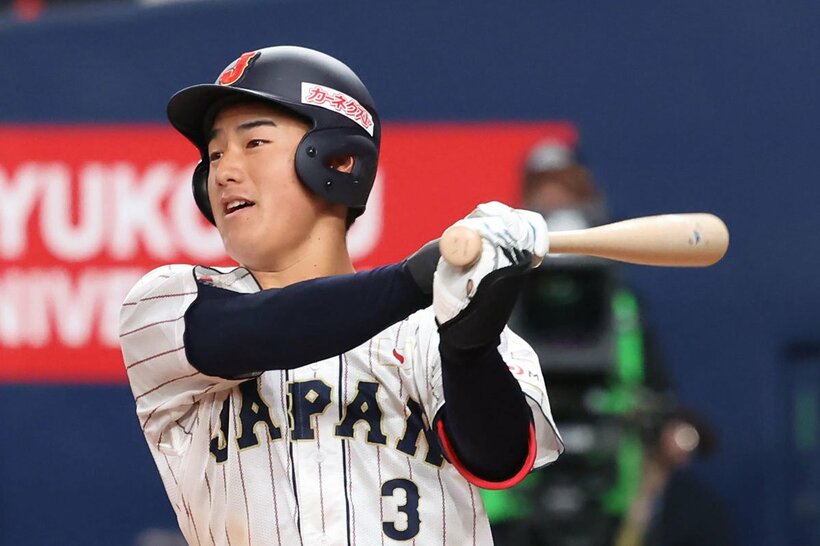 ６日の第１戦で２安打を放った西川史礁