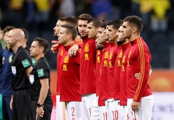  連勝記録がストップしたスペインチーム（ロイター）