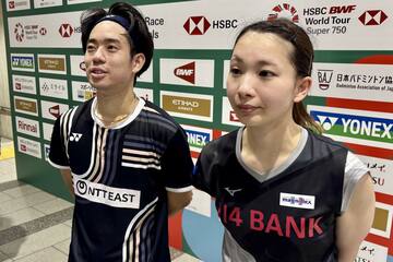緑川大輝（左）と松友美佐紀