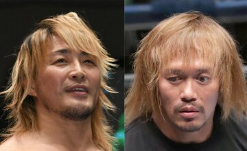  棚橋弘至(左)と内藤哲也（東スポWeb）