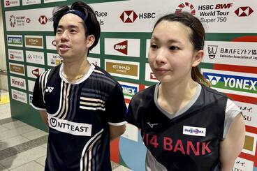 緑川大輝(左)と松友美佐紀