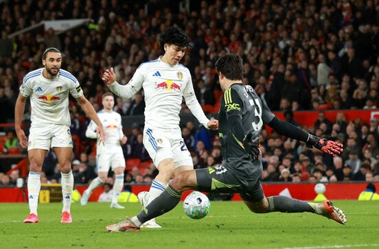 リーズの田中碧（ロイター）