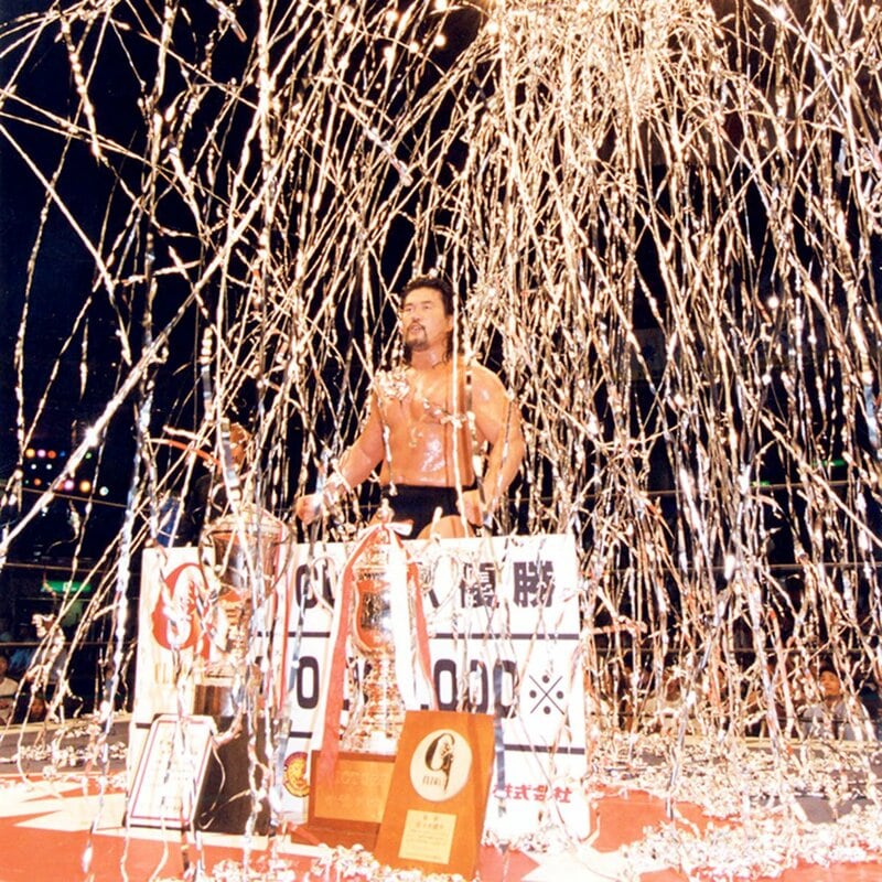 史上2人目の「王者V」を果たした佐々木健介(2000年)