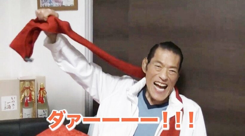  見違えるほどに回復した姿を見せた猪木氏（アントニオ猪木「最後の闘魂」チャンネルより）