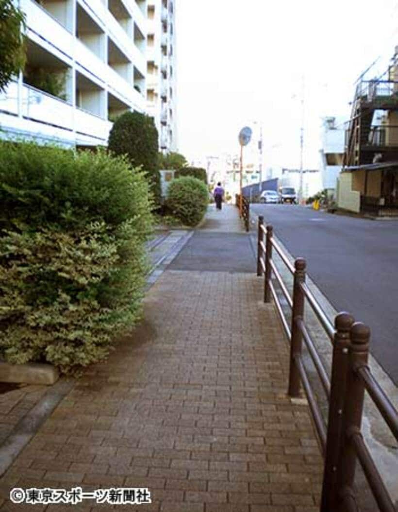 被害が集中していた世田谷区野沢の路上