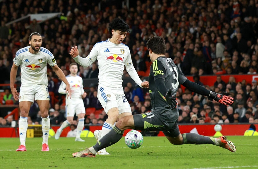 リーズの田中碧（ロイター）