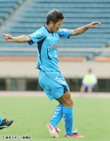  Ｊリーグ一のパフォーマンスと言えば、やはりカズダンスだ