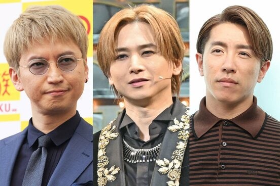 ２０２５年に結婚した（左から）大倉忠義、堂本光一、村上信五