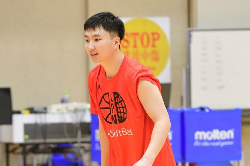 代表合宿に参加した富永啓生