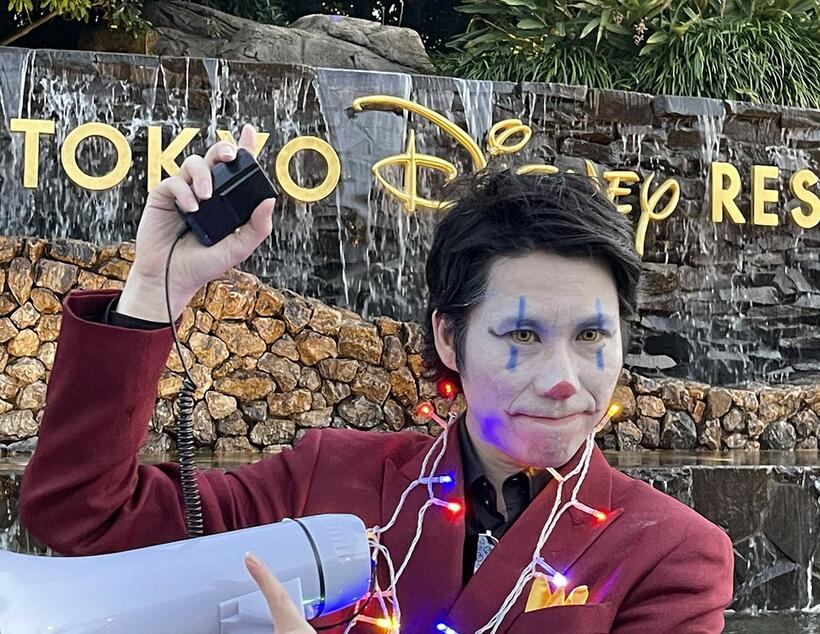  ピエロ風メークで千葉県知事選に立候補した河合悠祐氏