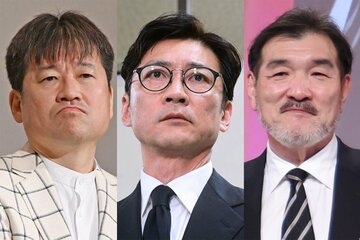 （左から）佐藤二朗、国分太一、福澤克雄監督