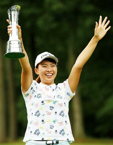 海外メジャー初出場で優勝した渋野（ロイター）
