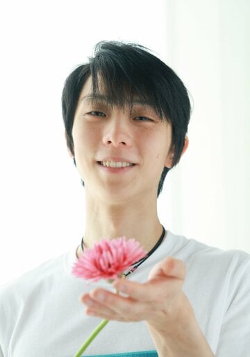 インタビューに応じた羽生結弦