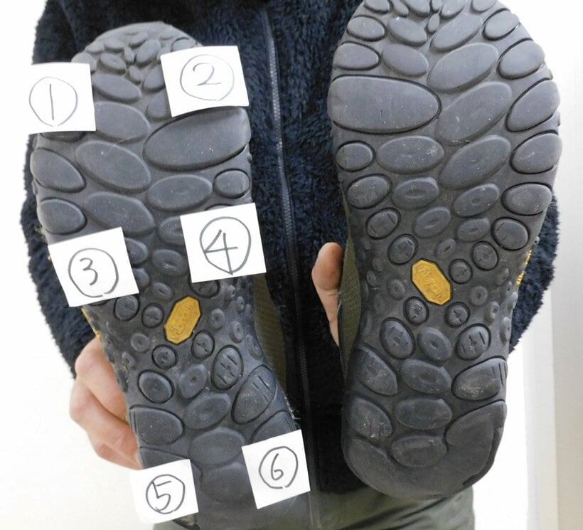 足裏６点はこんなイメージ