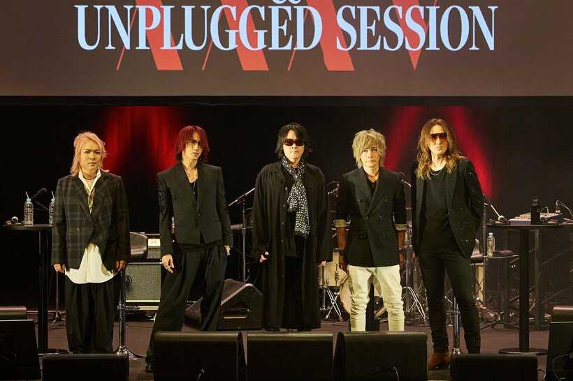 会員限定イベントを開催した「ＬＵＮＡ　ＳＥＡ」（左から　真矢、ＳＵＧＩＺＯ、ＲＹＵＩＣＨＩ、ＩＮＯＲＡＮ、Ｊ）