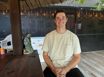 阪神入団が決まったイーストン・ルーカス（球団提供）