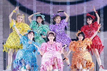 東京ドームでコンサートを行ったFRUITS ZIPPER（撮影・ヨシモリユウナ）