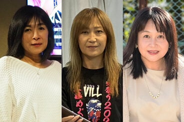 左から豊田真奈美、工藤めぐみ、キューティー鈴木