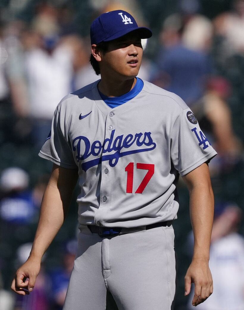 ロッキーズ戦を欠場した大谷翔平（ロイター）