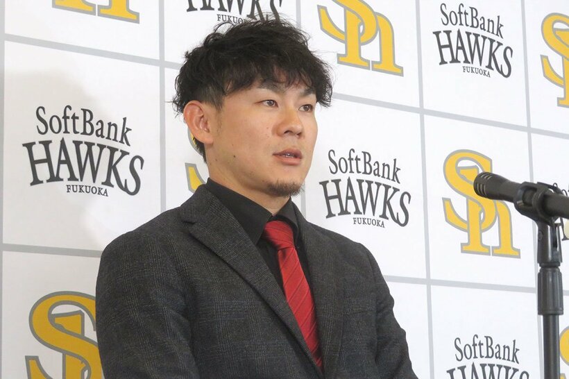 契約更改で５０００万アップの１億５０００万円でサインしたソフトバンク・牧原大成