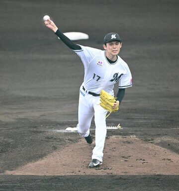 ２５日の練習試合に登板した佐々木朗希