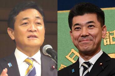 玉木雄一郎氏(左)と泉健太氏