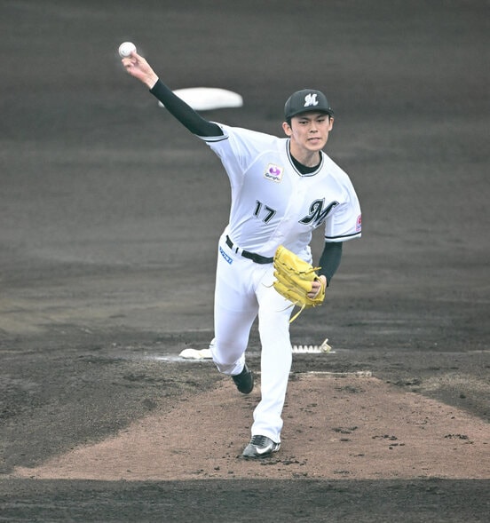 ２５日の練習試合に登板した佐々木朗希