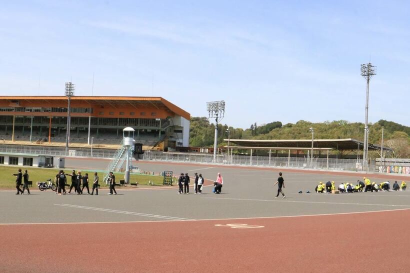 走路の清掃と点検が行われた