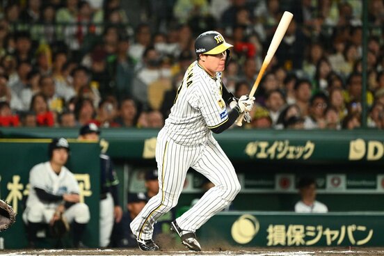 ６回二死からタイムリーを放った阪神・大山悠輔