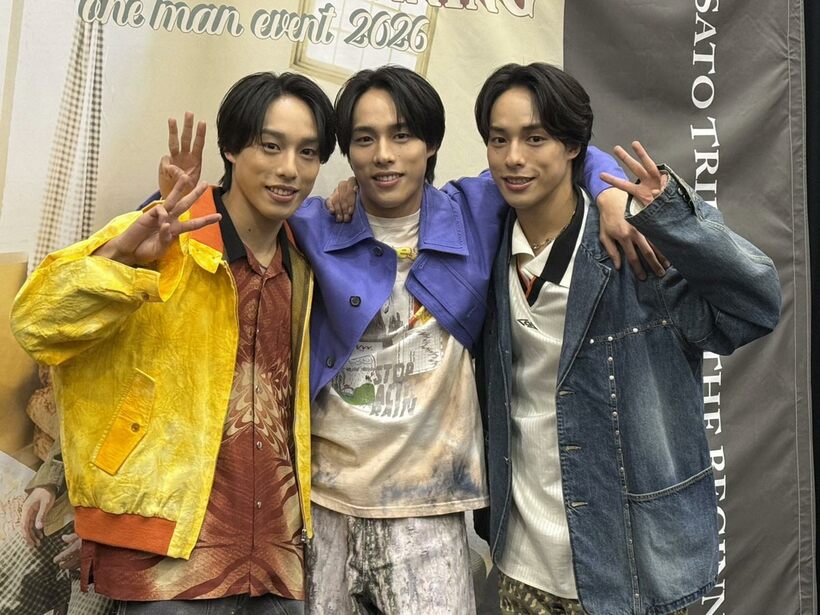 イベントを行った佐藤三兄弟(左から綾人、颯人、嘉人）