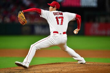  レンジャーズ戦に登板した大谷（ロイター＝USA　TODAY　Sports)