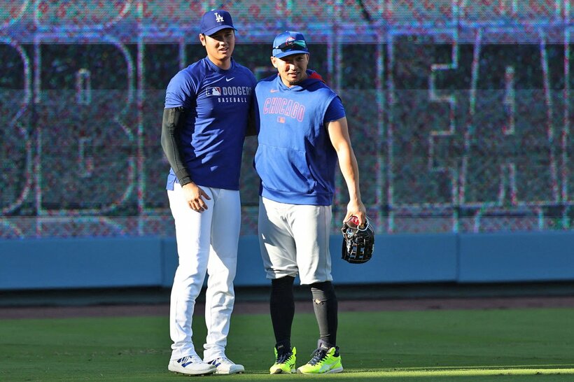 大谷（左）と鈴木（ロイター）