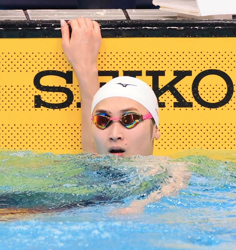  ５０メートルバタフライで２位になった池江璃花子（代表撮影）
