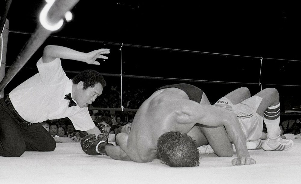 ガッツ石松のレフェリングで〝迷勝負〟と言われた猪木VSスピンクス(1986年)