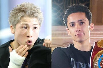 井上尚弥（左）とエスピノサ