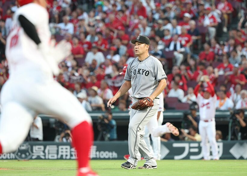 初回から失点を重ねた巨人・田中将大