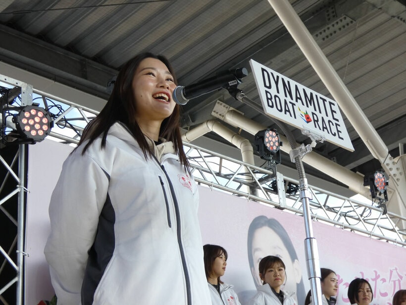 オープニングセレモニーに出席した武井莉里佳