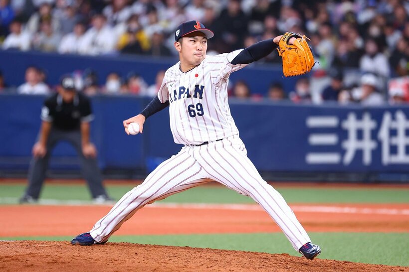 今年３月のオランダ戦に、侍ジャパンのメンバーとして登板した阪神・石井大智