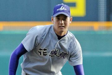 花巻東時代からその才能を注目されていた大谷翔平（２０１２年）