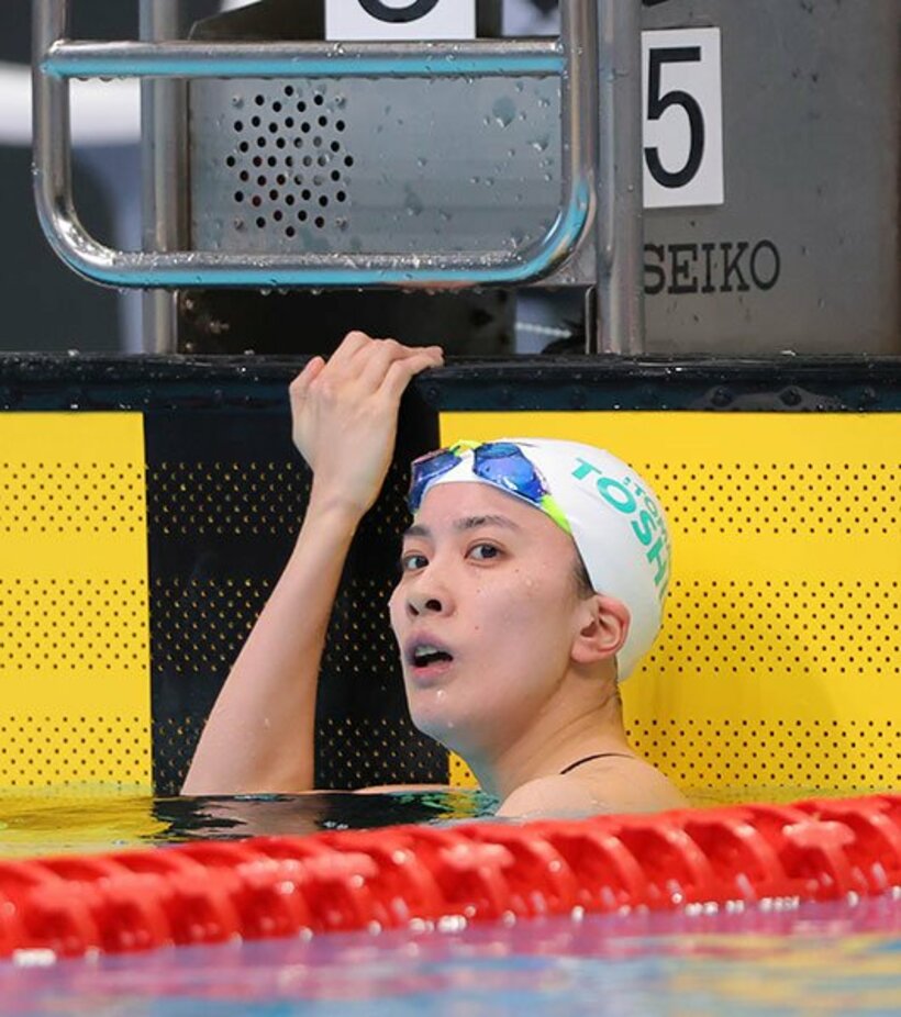  ２冠を達成した大橋悠依（代表撮影）
