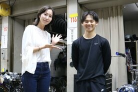 植村愛悠斗(右)への取材を行った渚