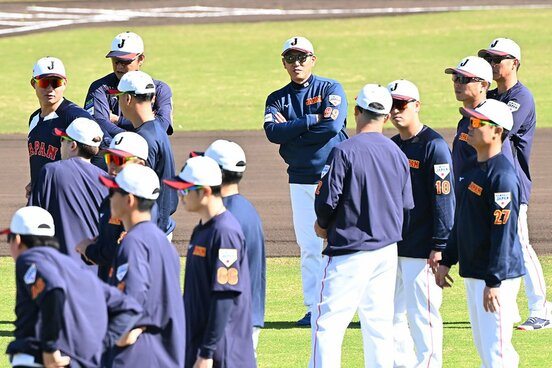 日韓戦に臨む侍ジャパン