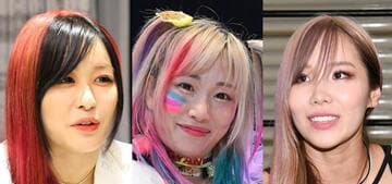 左からイヨ・スカイ、ウナギ・サヤカ、カイリ・セイン