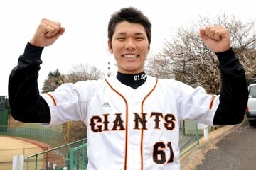 入団2年目、19歳時の巨人・坂本勇人（2008年3月）