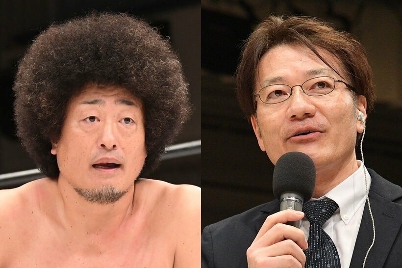 モハメド ヨネ(左)と急逝した日本テレビ・菅谷大介アナウンサー