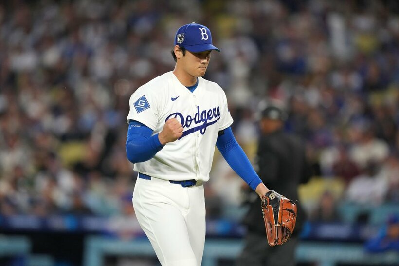２勝目を挙げた大谷翔平（ロイター）